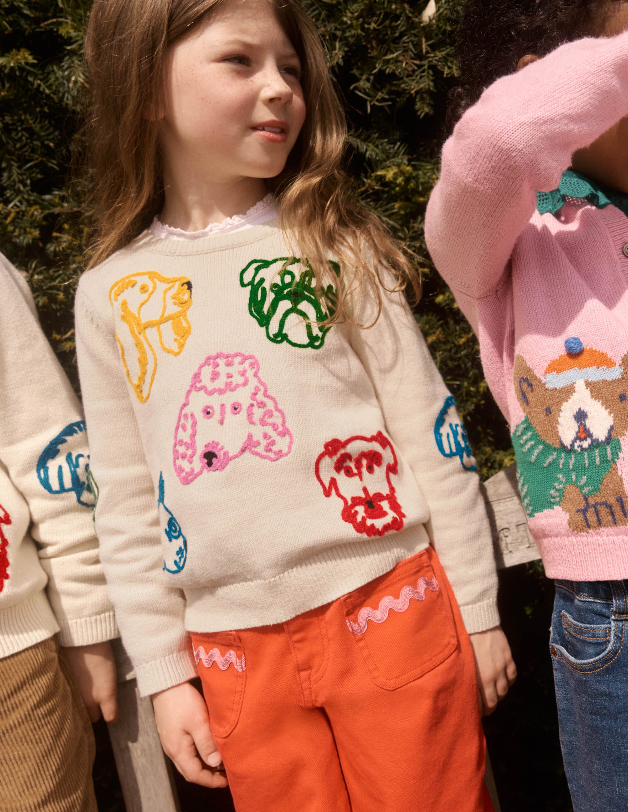 Fun Logo Sweater-Warm Ivory Dogs - Image 4