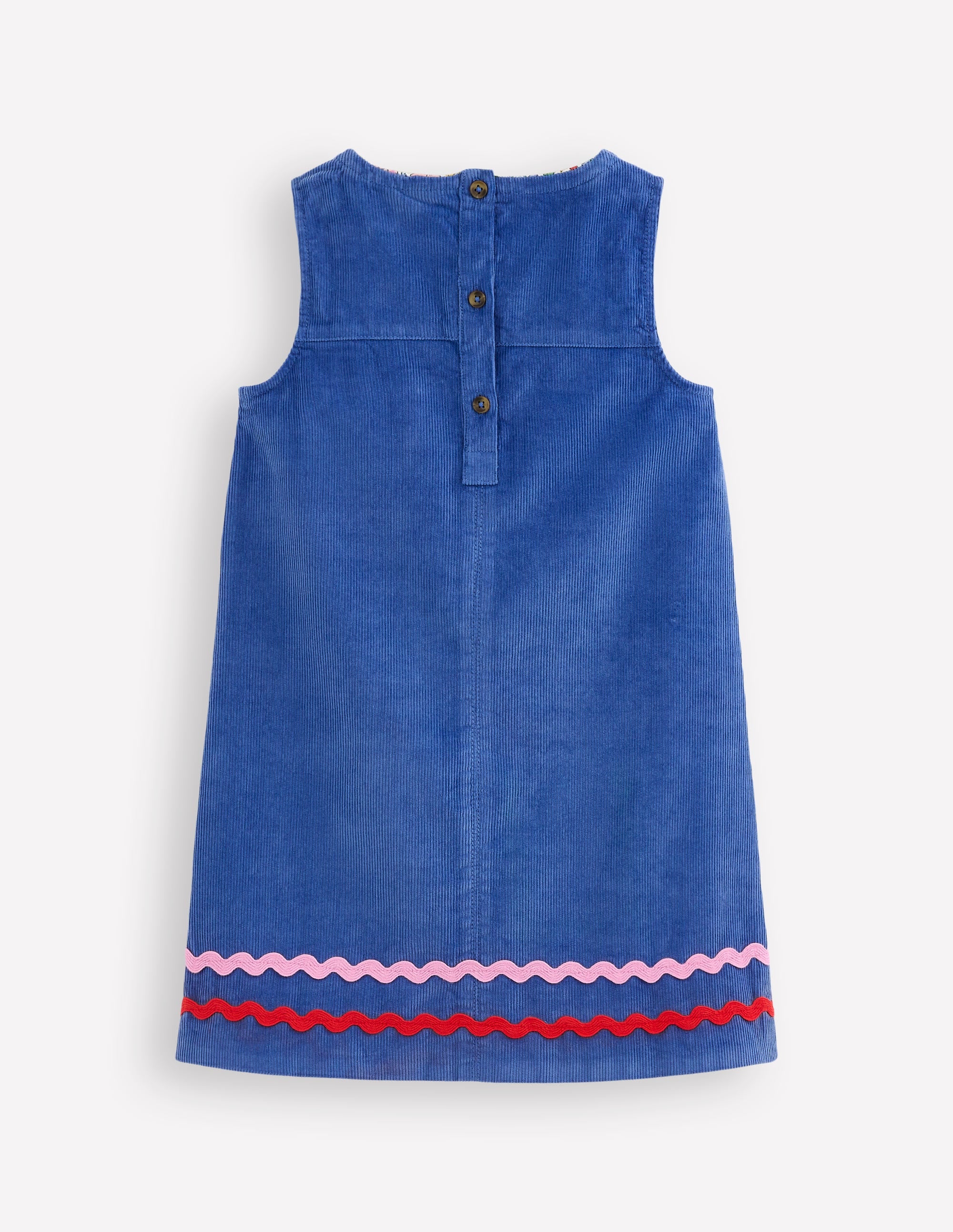 Saffy Cord Pinafore Dress-Bluejay - Image 2
