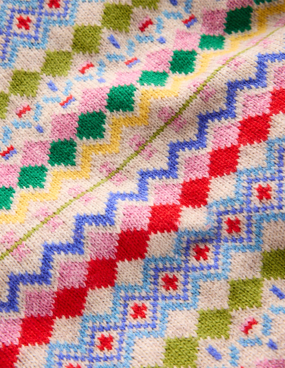 Eleanor Fair Isle Jumper-Oatmeal Melange Fair Isle-3