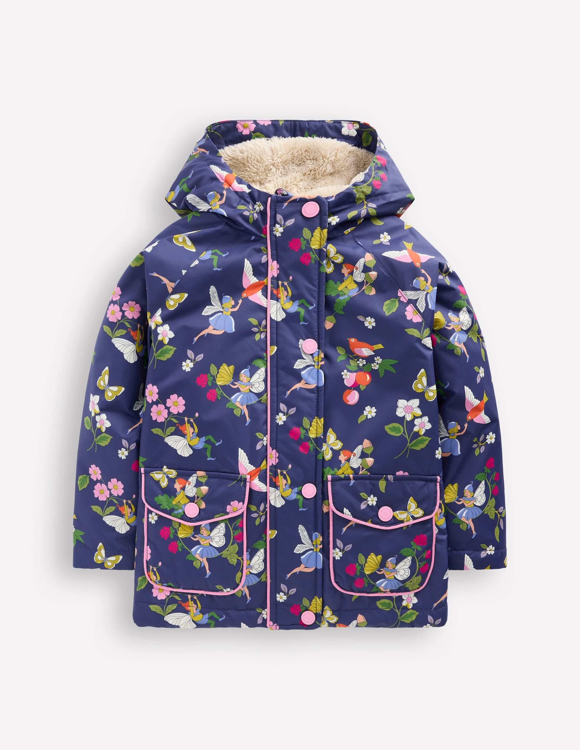 Sherpa Lined Anorak-Starboard Blue Fairies - Image 1