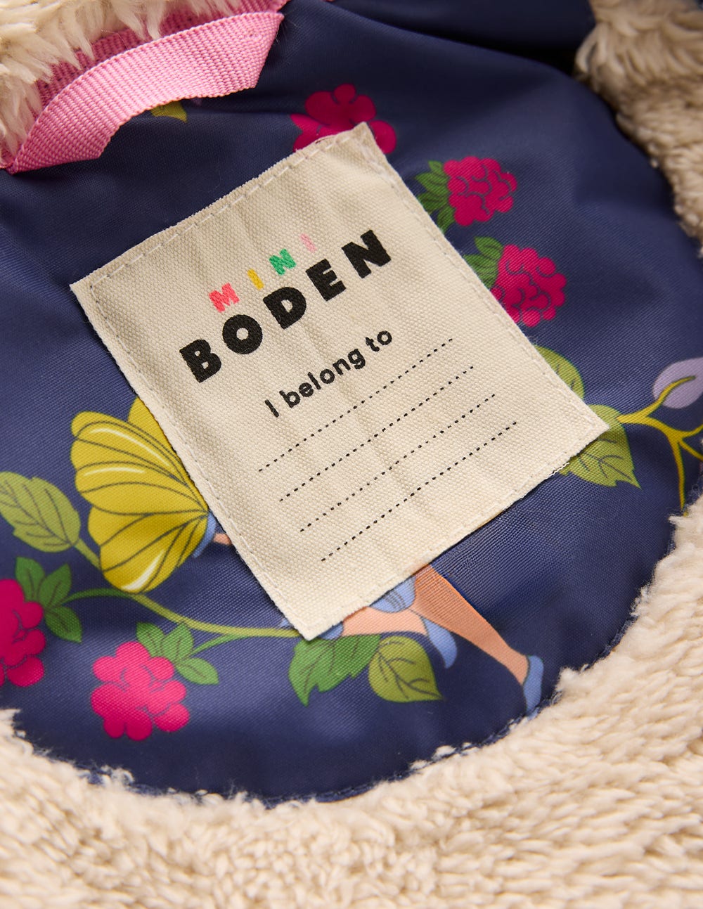 Sherpa Lined Anorak-Starboard Blue Fairies