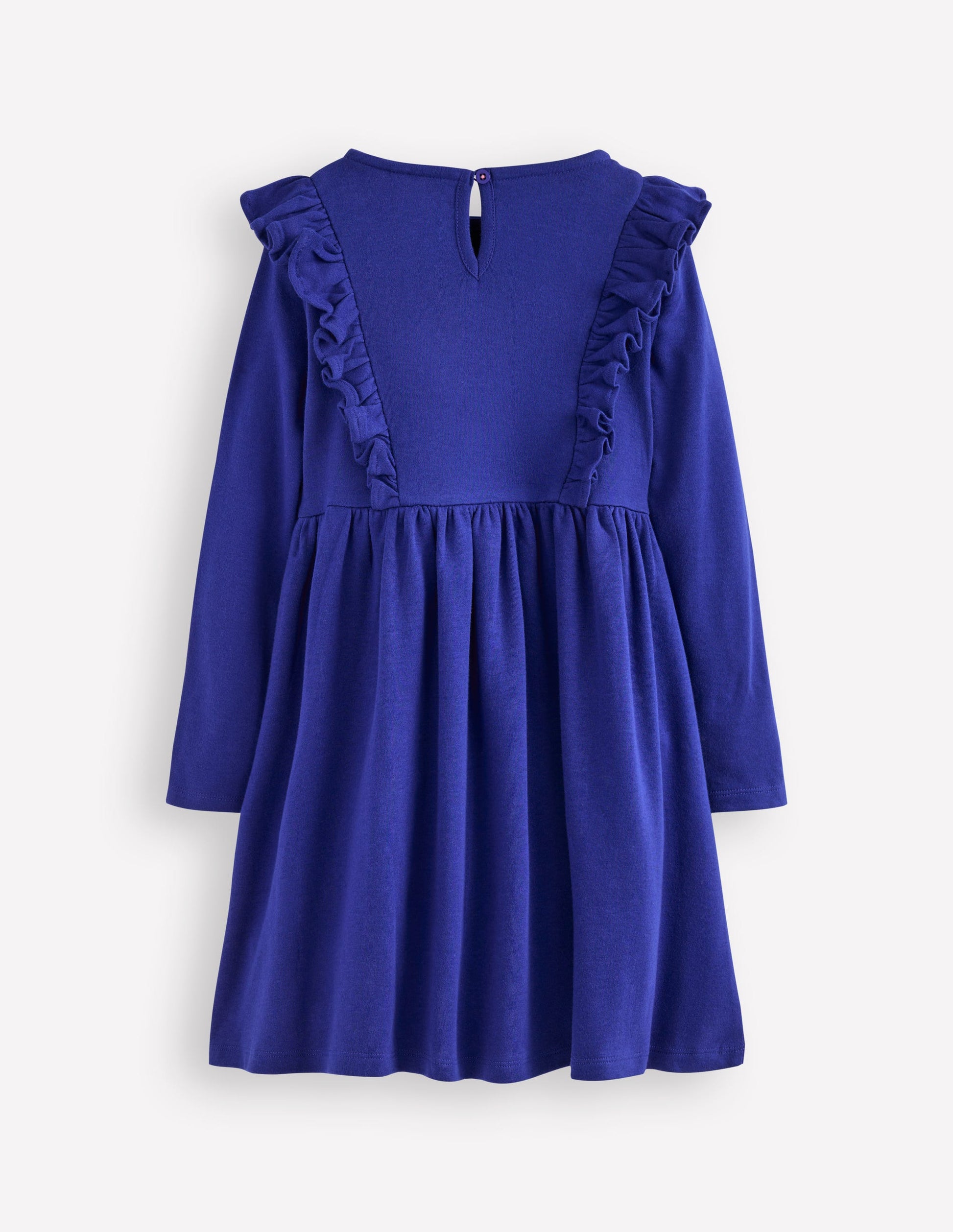 Embroidered Bodice Dress-Sapphire Blue-2