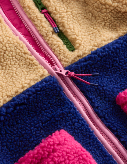 2-in-1 Borg Jacket-Colourblock Multi-3