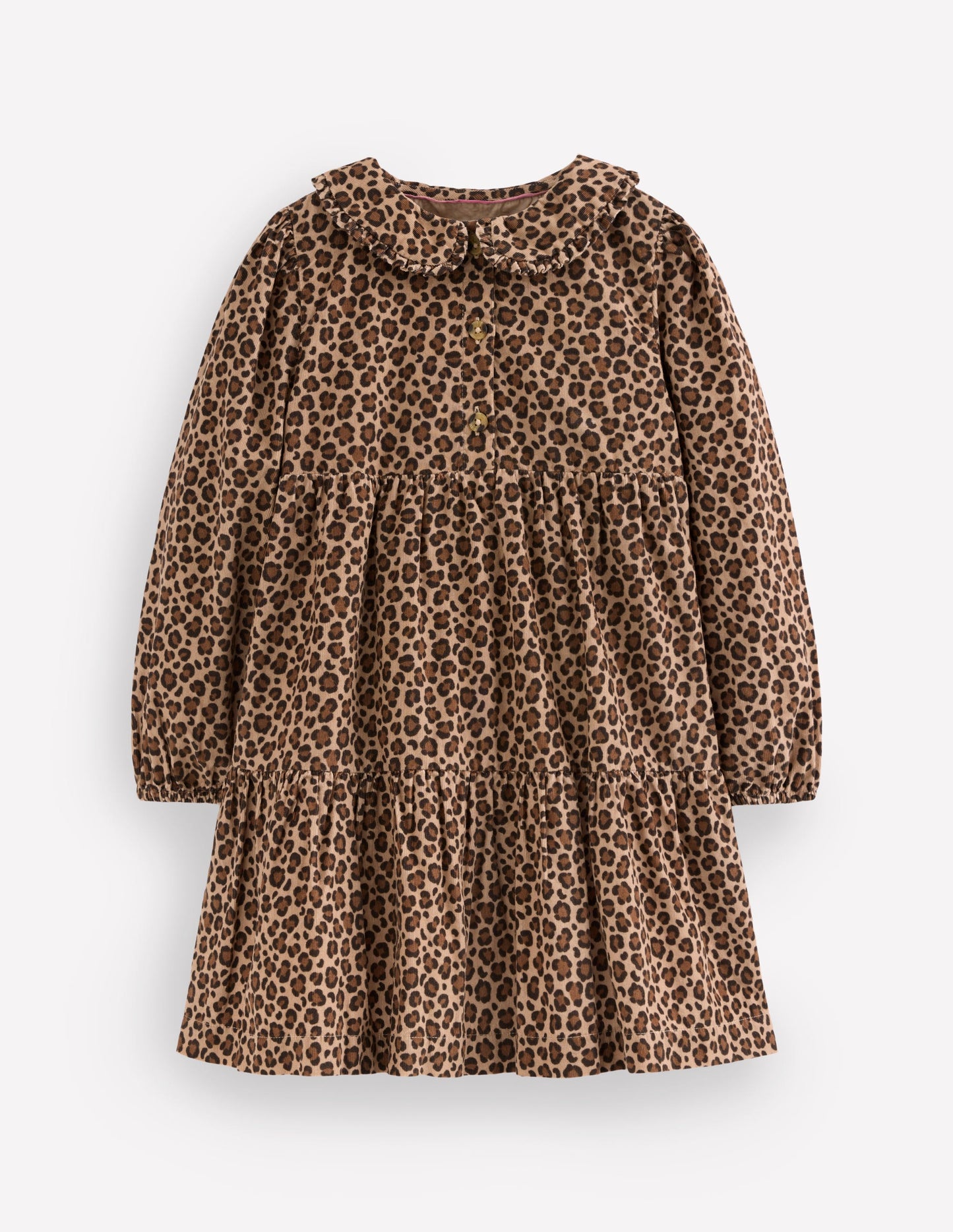 Minna Collared Woven Dress-Leopard