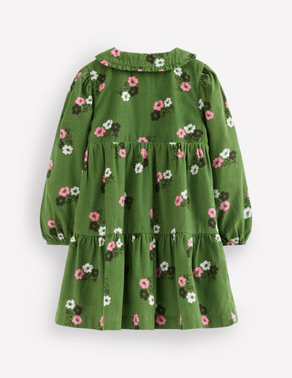 Minna Collared Woven Dress-Green Ditsy Floral-2
