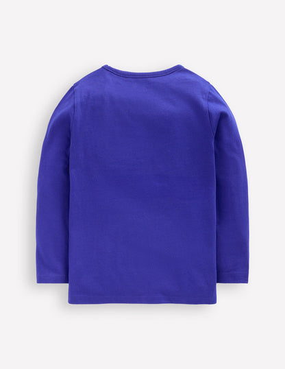 Long Sleeve LTF T-shirt-Sapphire Blue Haunted House-2