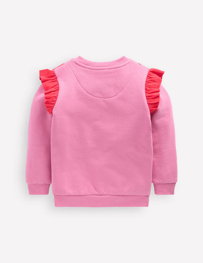 Applique Sweatshirt-Formica Pink Butterfly-2