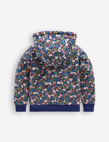 Reversible Borg Hoodie-Starboard Blue Berry Floral-3