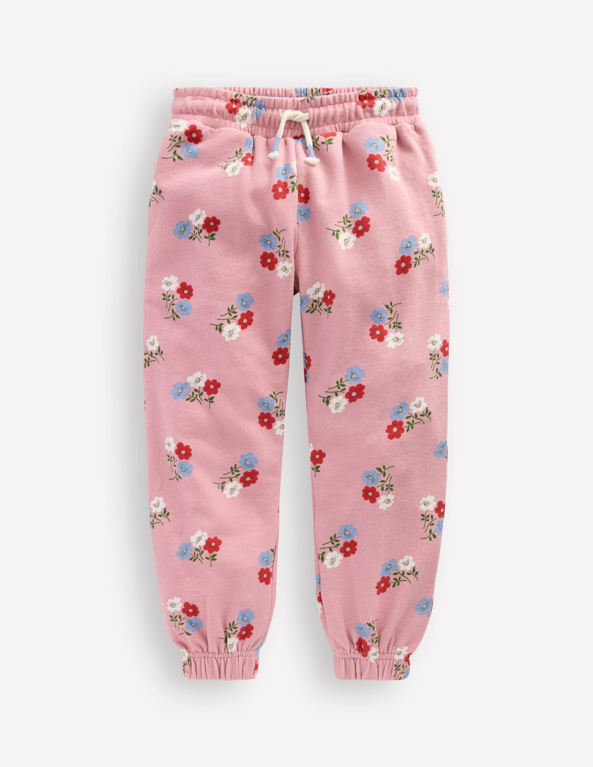 Fun Printed Joggers-Vintage Pink Posy-1