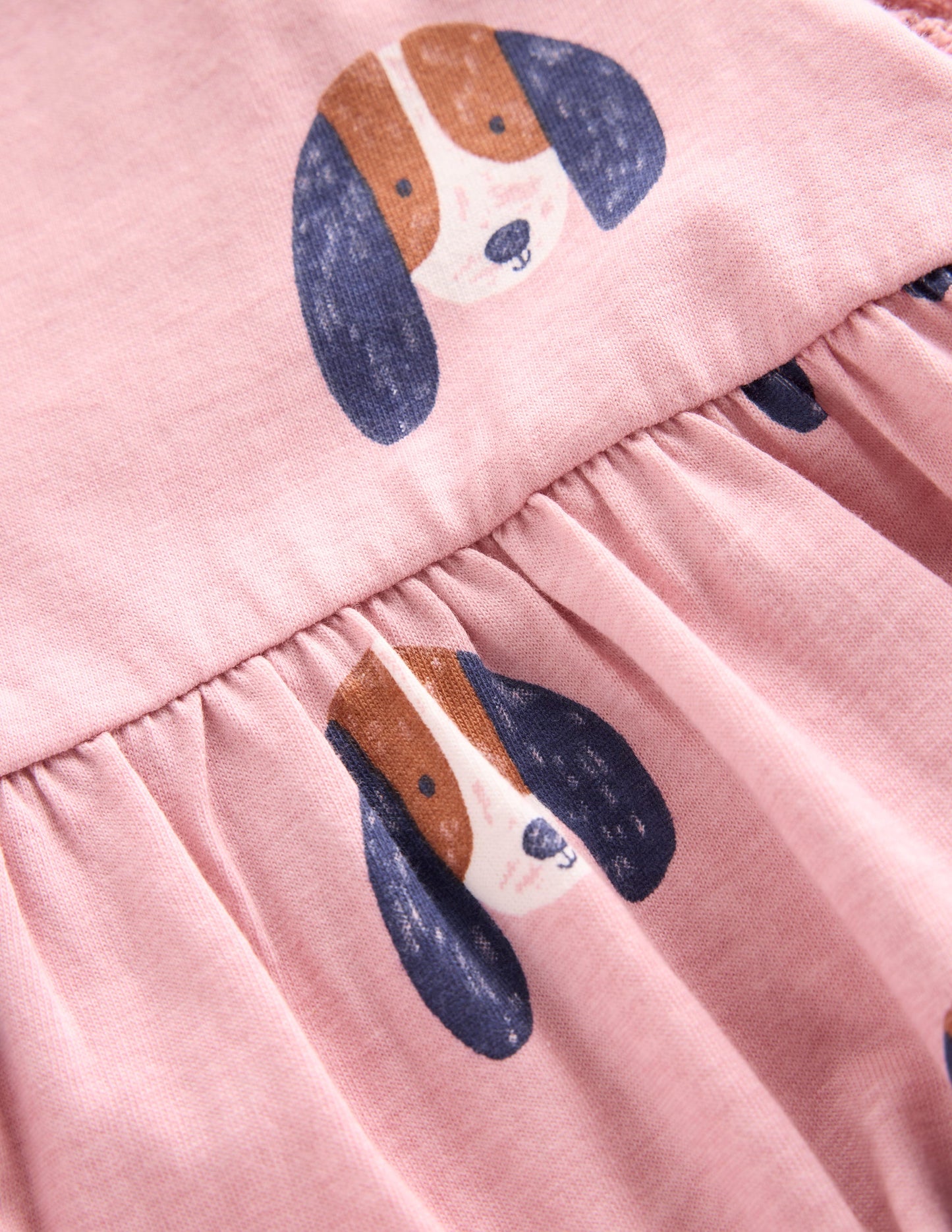 Printed Tunic Set-Vintage Pink Spaced Pups