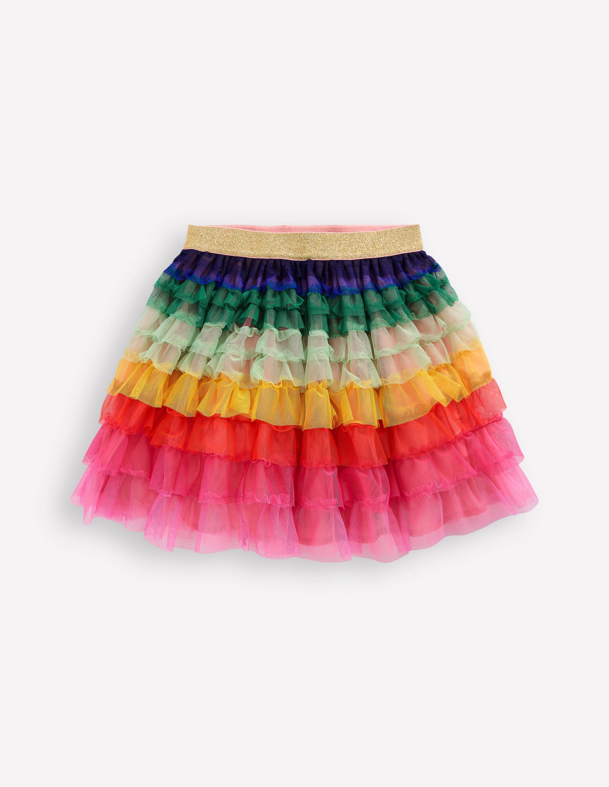 Tiered Tulle Skirt-Rainbow-1