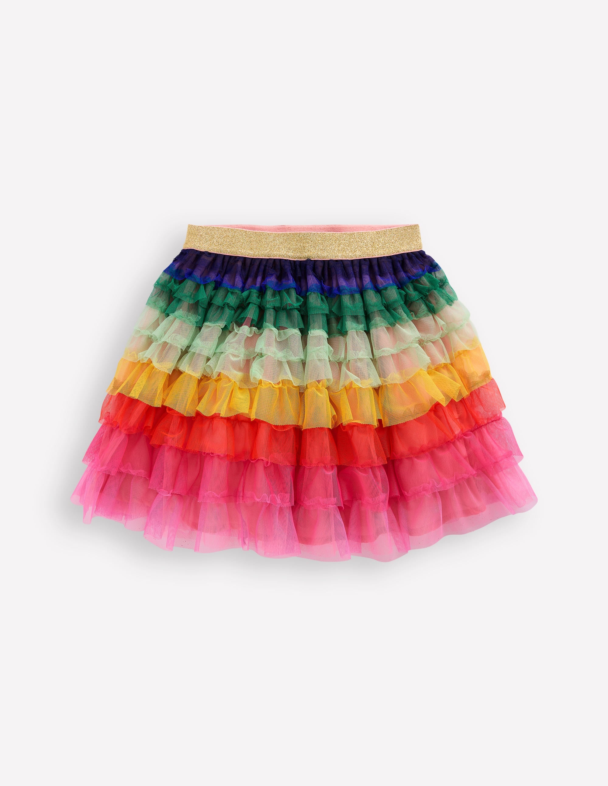 Tiered Tulle Skirt-Rainbow - Image 1