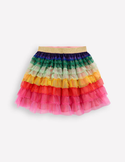 Tiered Tulle Skirt-Rainbow-1