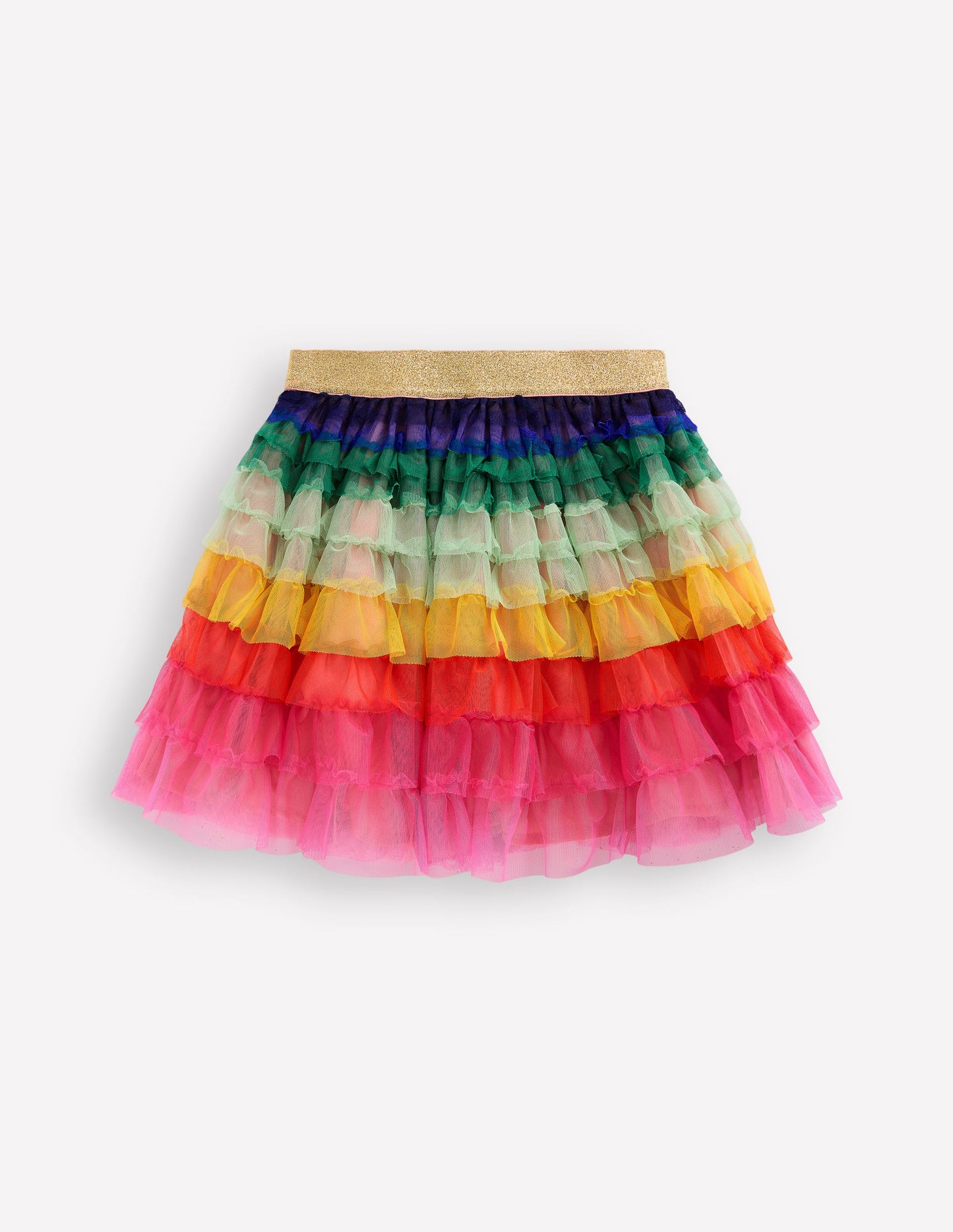 Tiered Tulle Skirt-Rainbow