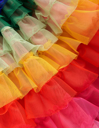 Tiered Tulle Skirt-Rainbow-3