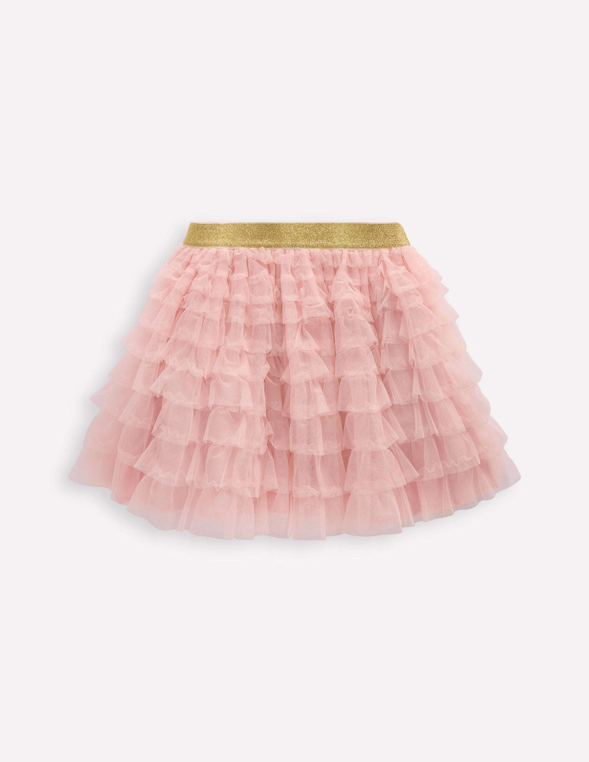 Tiered Tulle Skirt-Chalk Pink-2