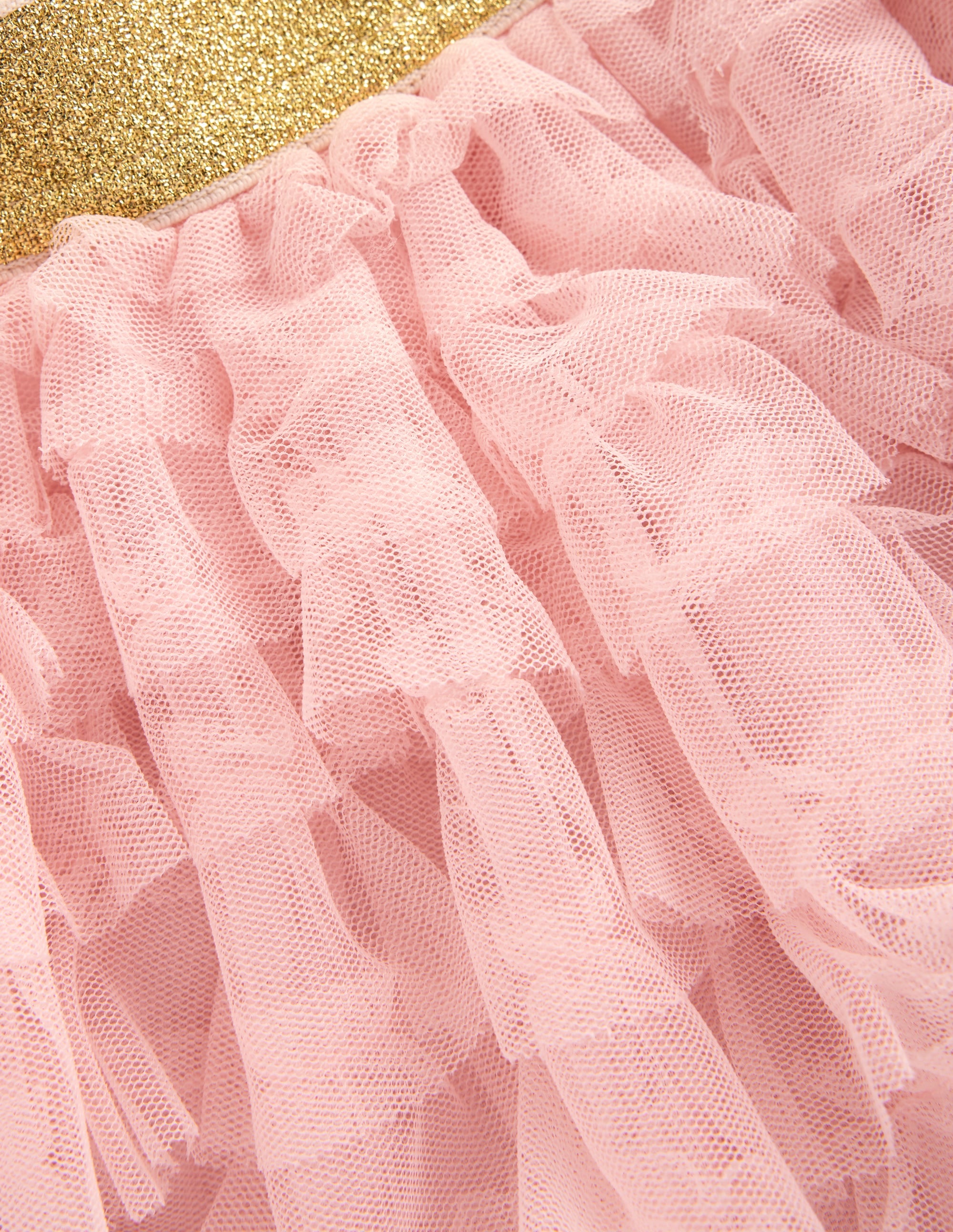 Tiered Tulle Skirt-Chalk Pink - Image 3