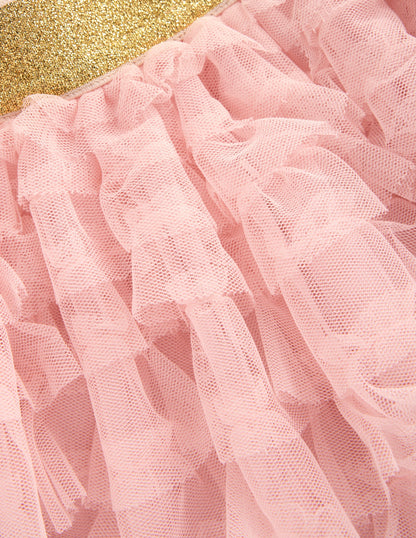 Tiered Tulle Skirt-Chalk Pink-3