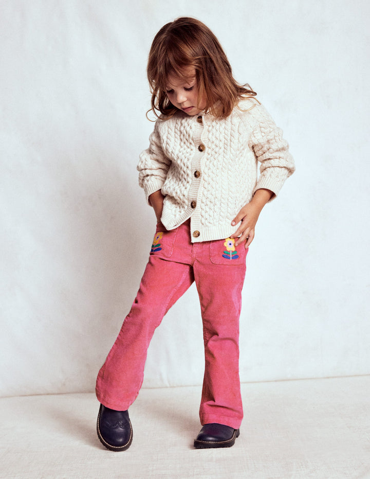 Kick Flare Pants-Rose Pink