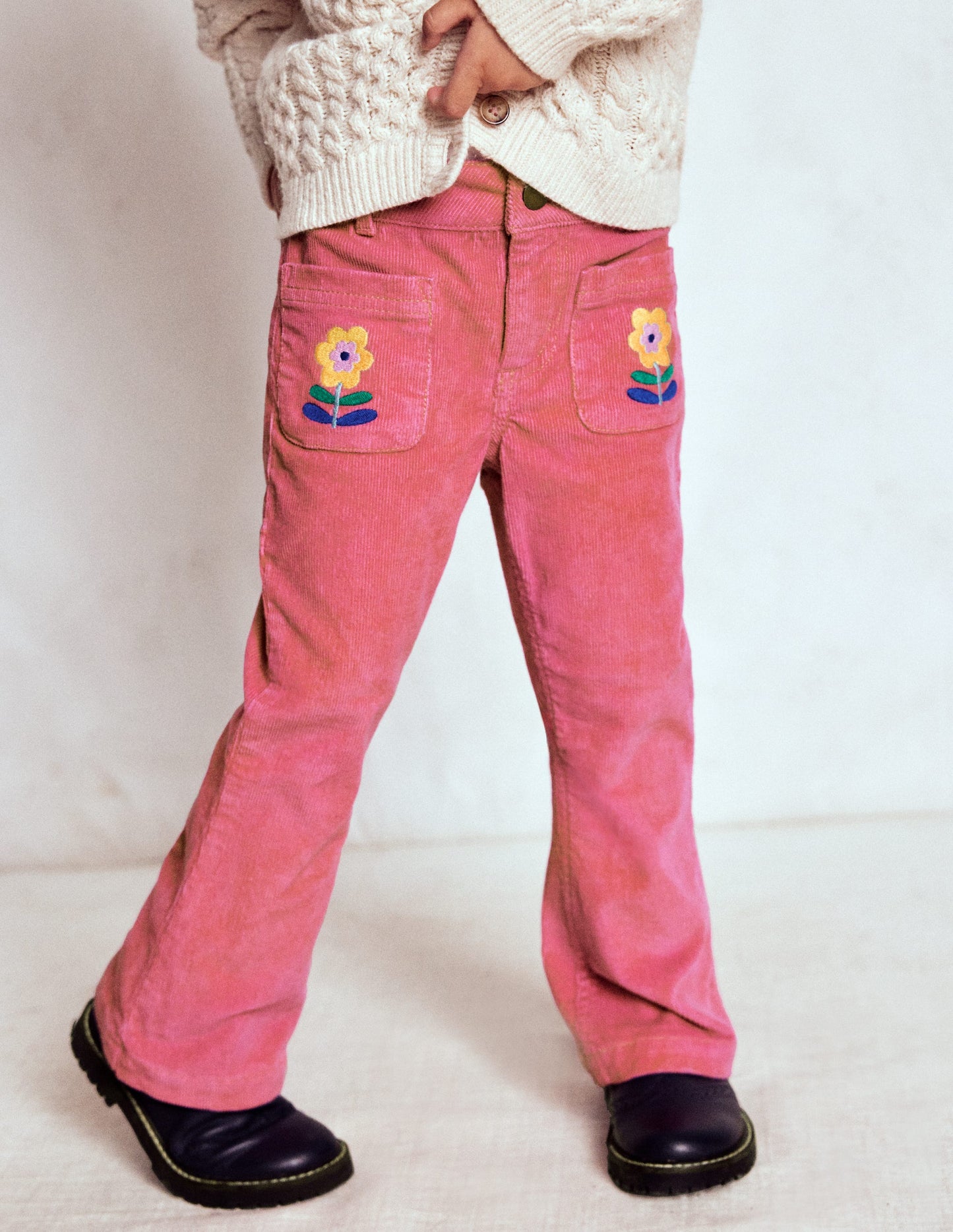 Kick Flare Pants-Rose Pink