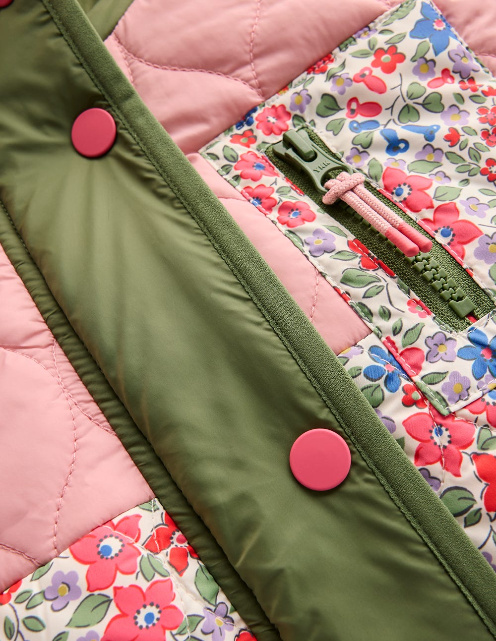 Cosy Longline Coat-Rose Pink Flowerbed-3