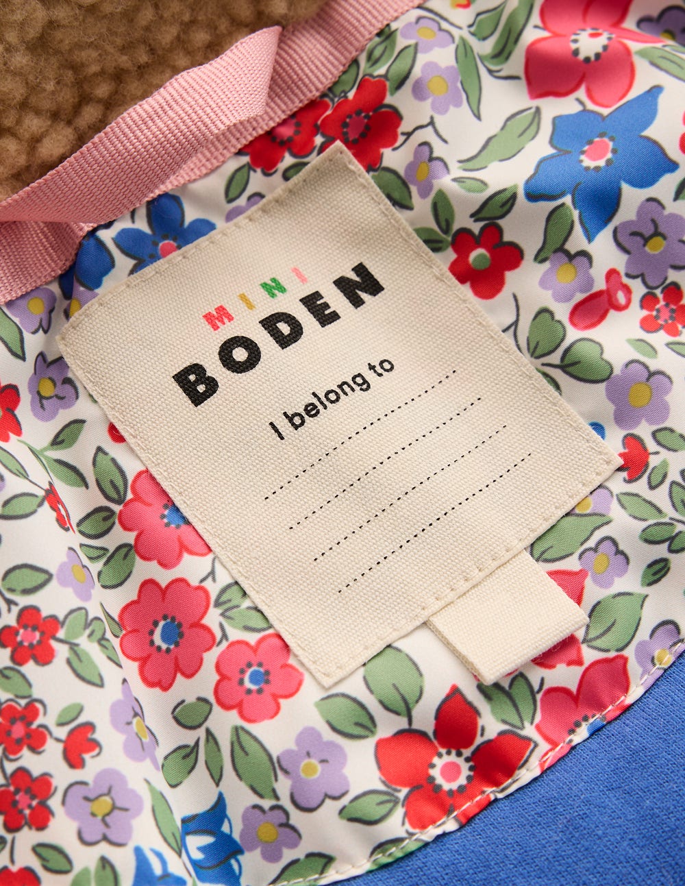 Cosy Longline Coat-Rose Pink Flowerbed