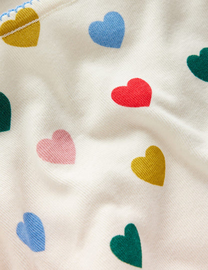Snug Long John Pajamas-Coconut Milk Small Hearts-3
