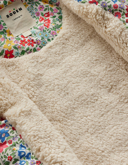 Quilted Collared Jacket-Rose Pink Flowerbed-5