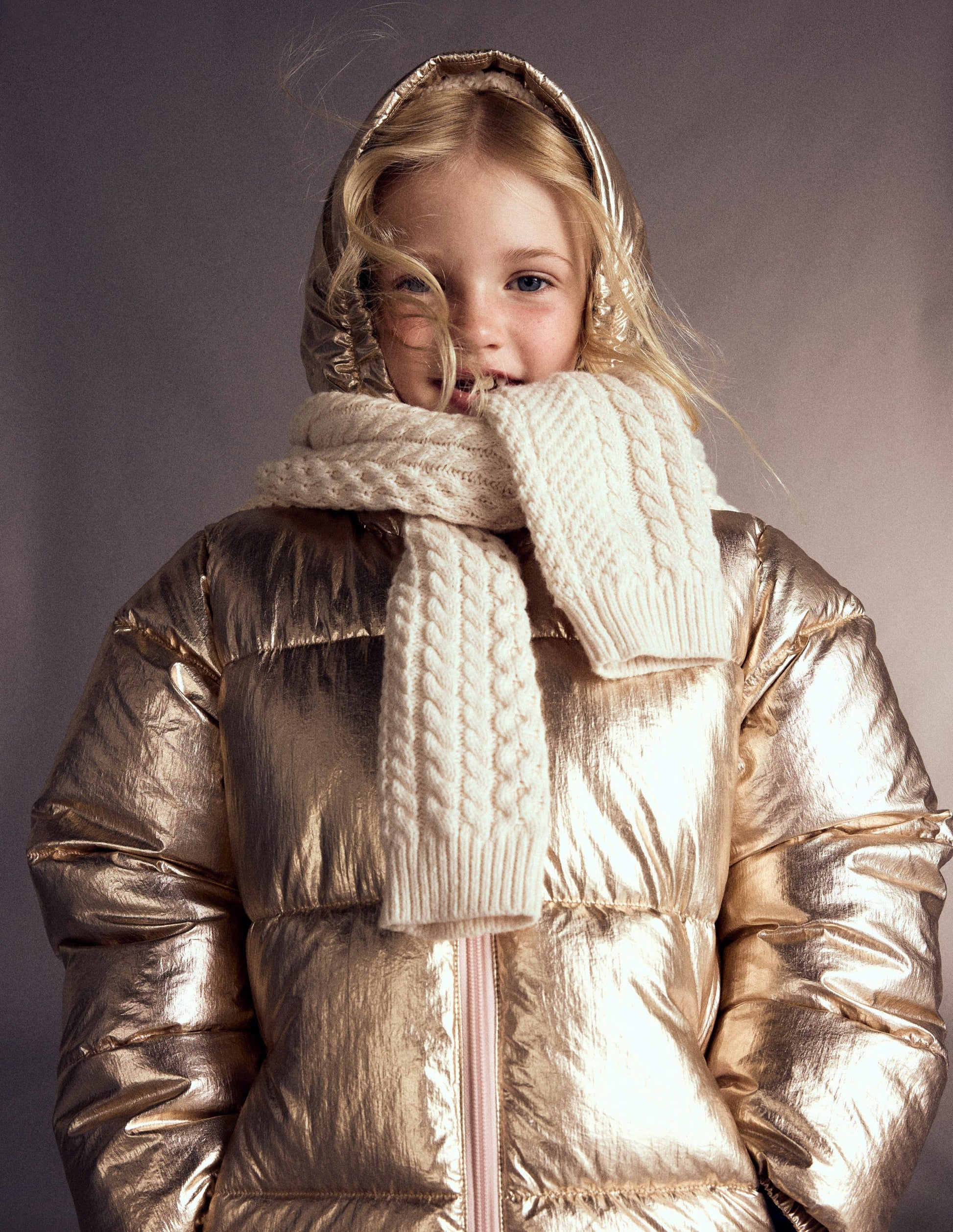Fun Padded Coat-Gold-6