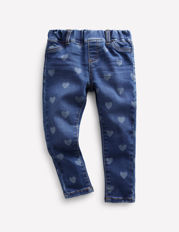 Adventure-Flex Denim Leggings-Mid Vintage Heart