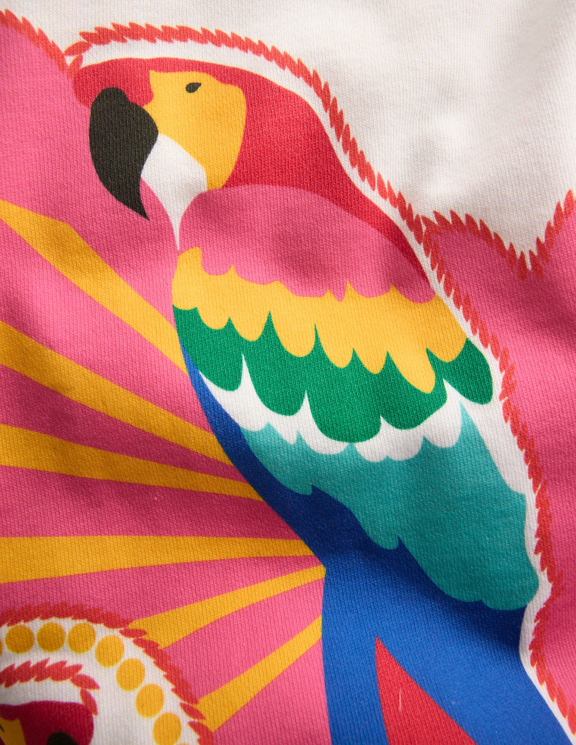 Printed Relaxed Sweatshirt-Multi Parrot - Image 7