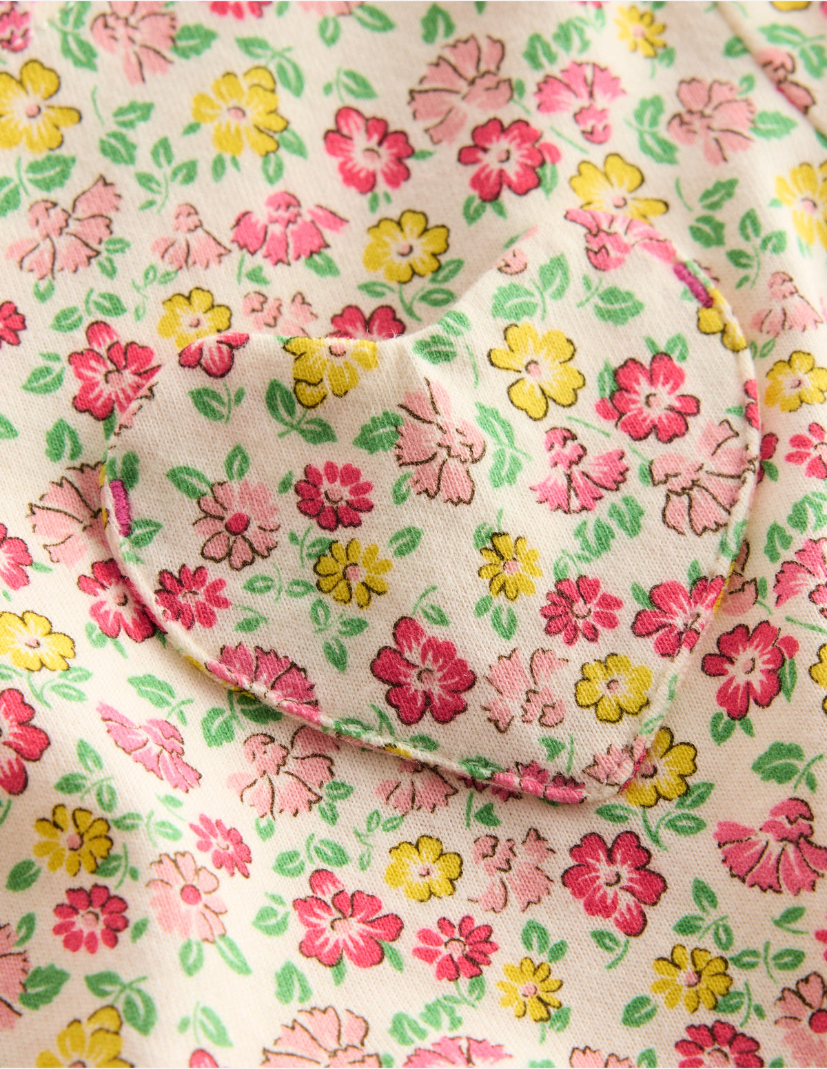 Heart Pocket Fun Jersey Dress-Multi Summer Flowerbed - Image 3