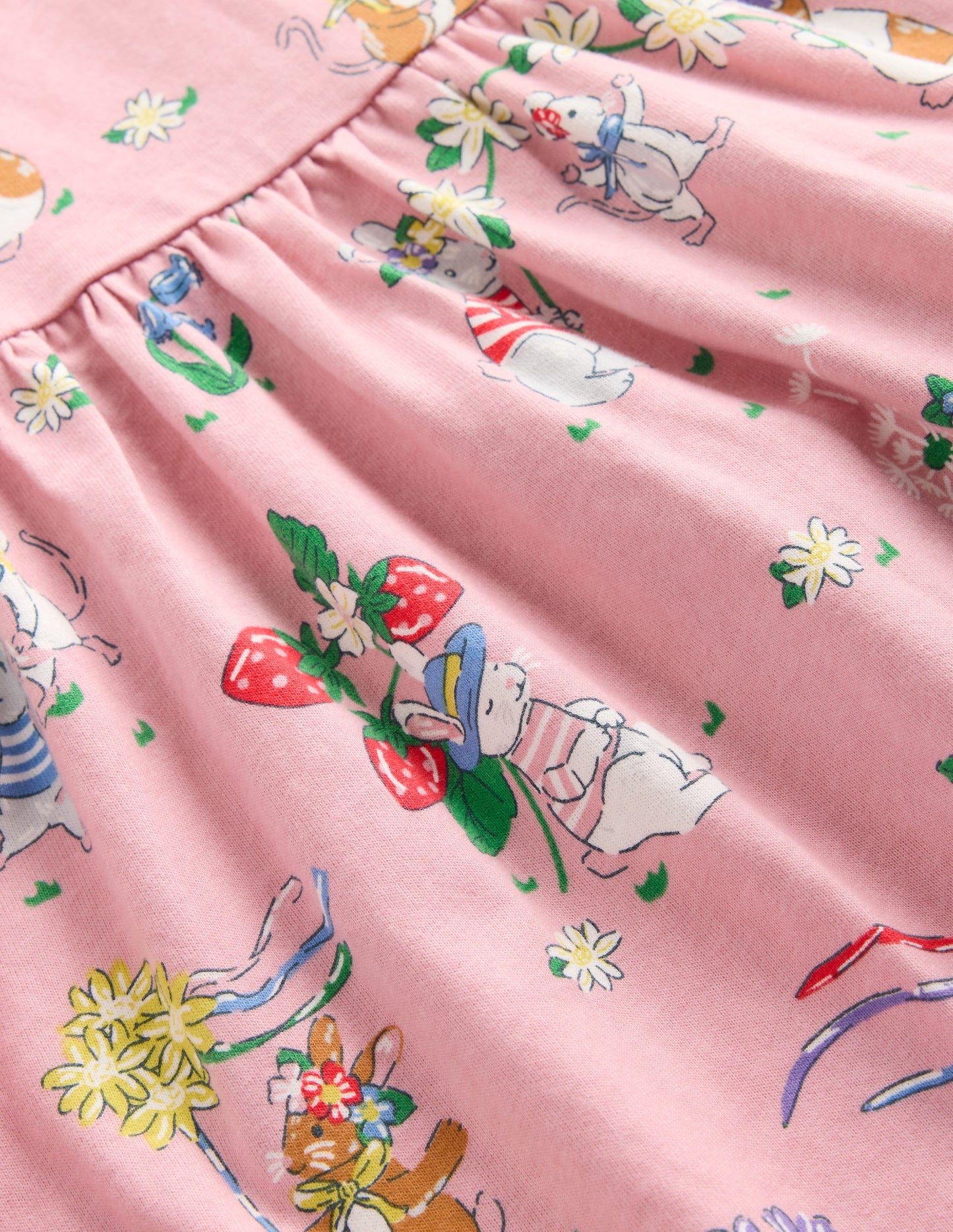 Peter Pan Collar Jersey Dress-Vintage Pink May Day