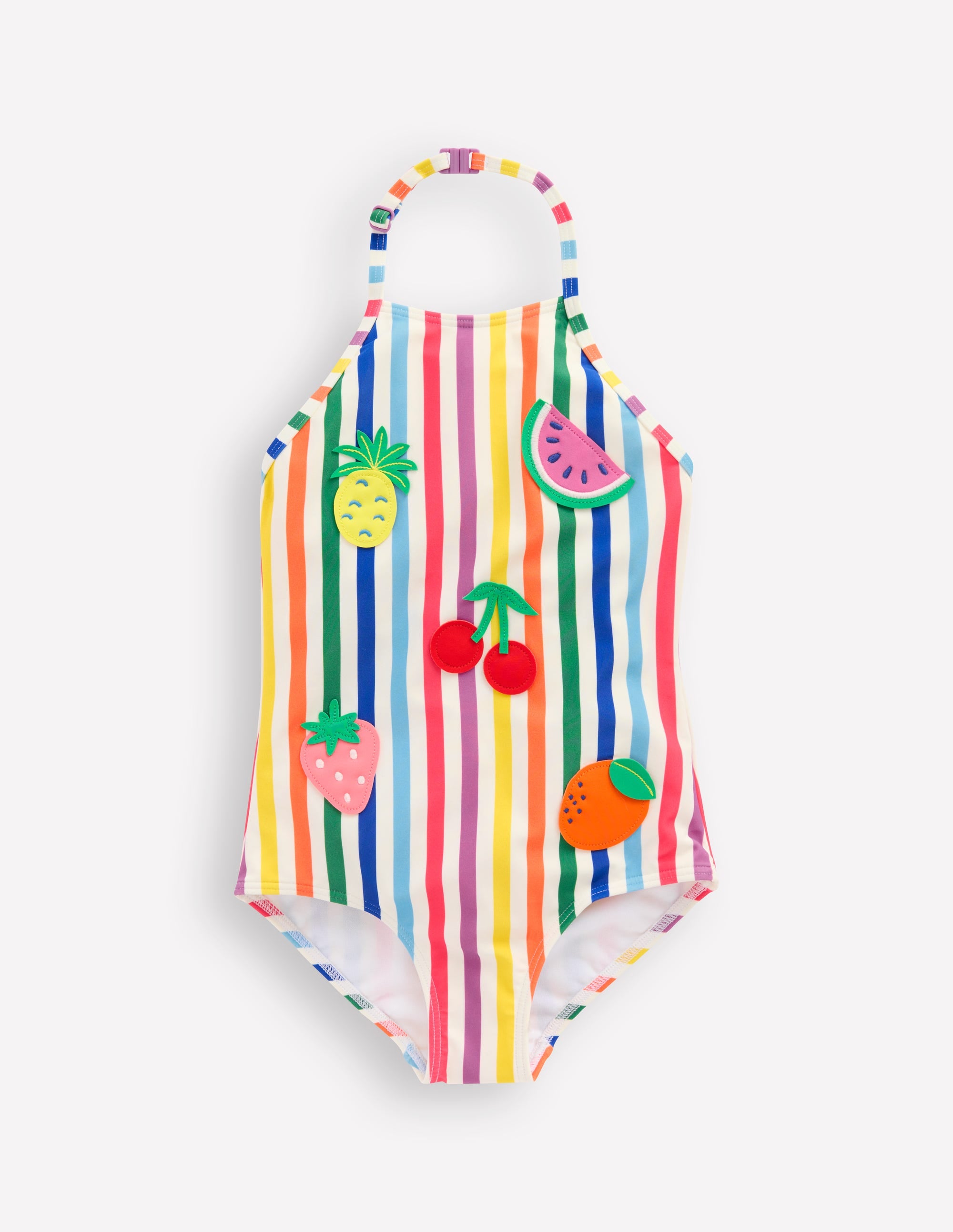 Ellery Fun Logo Swimsuit-Rainbow Stripe Fruit - Image 1