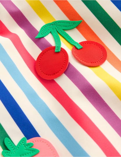 Ellery Fun Logo Swimsuit-Rainbow Stripe Fruit-3