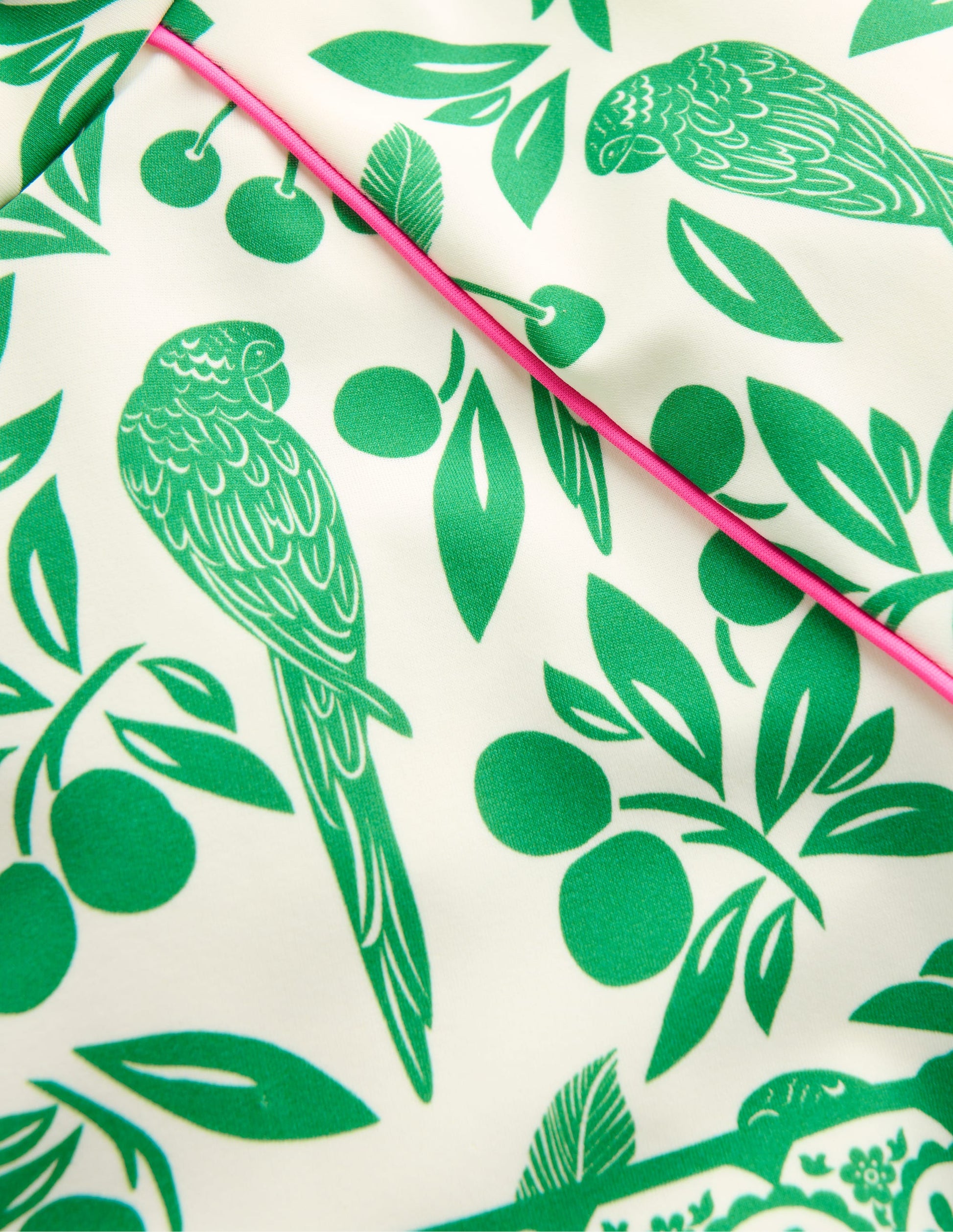 Sun Safe Patterned Rash Vest-Rich Emerald Parrot Palm-3