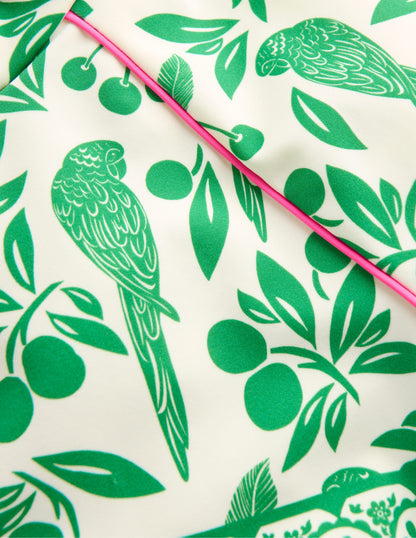 Sun Safe Patterned Rash Vest-Rich Emerald Parrot Palm-3