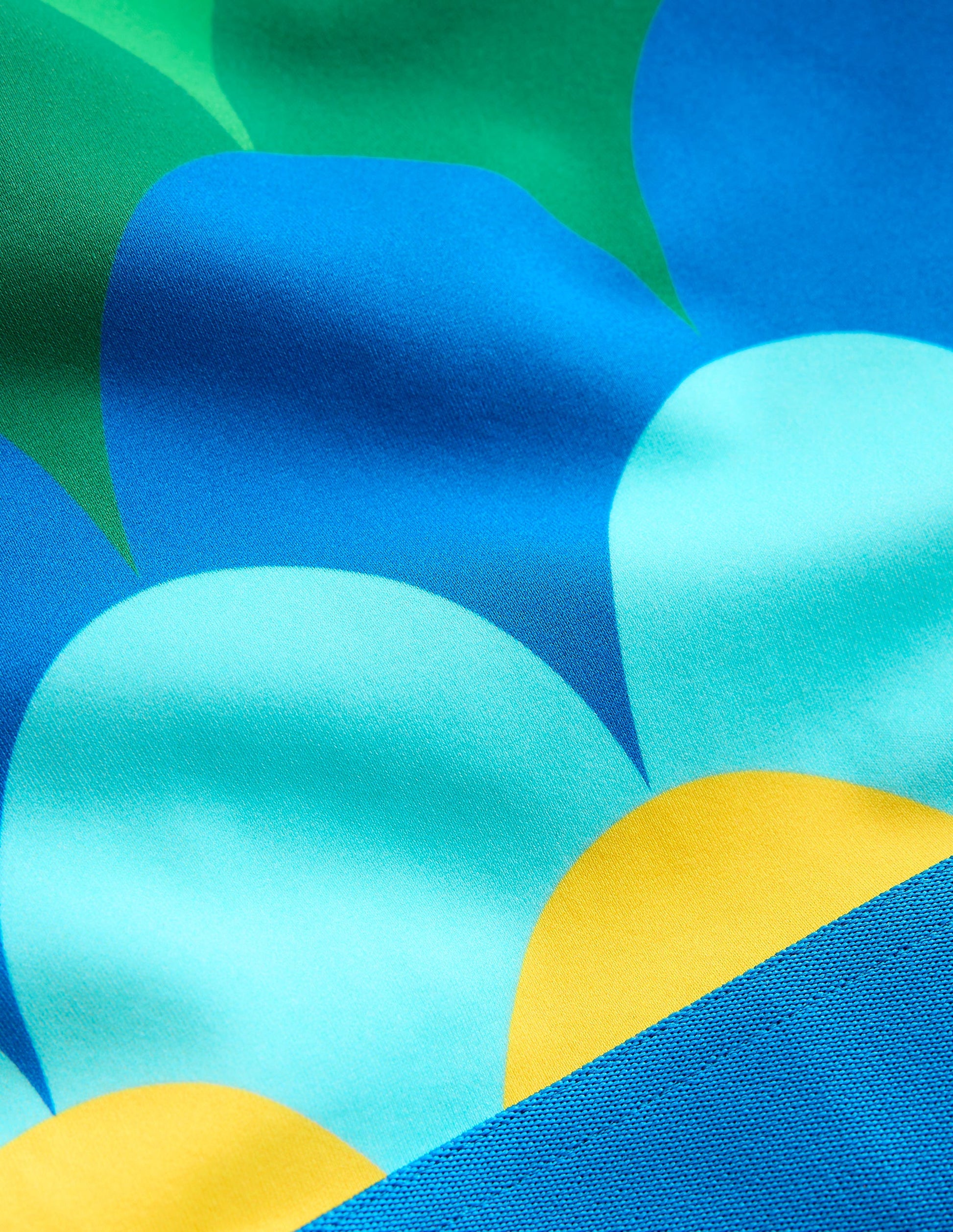 Cropped Rash Vest Set-Multi Scallop Stripe-3