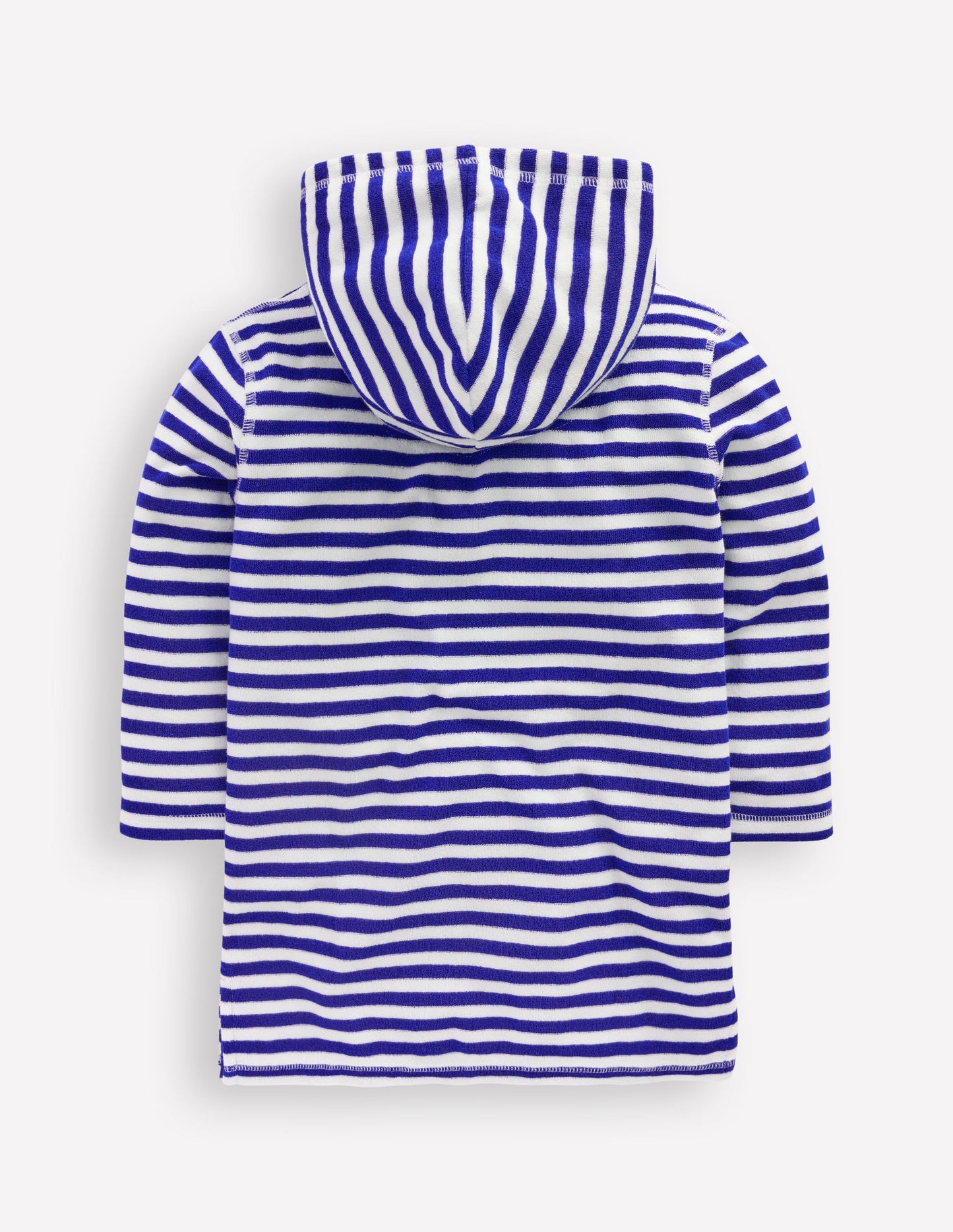 Mara Towelling Throw-On-Bright Blue Fruit Stripe