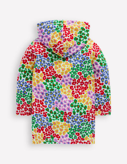 Romie Towelling Zip Throw-On-Multi Rainbow Leopard-2