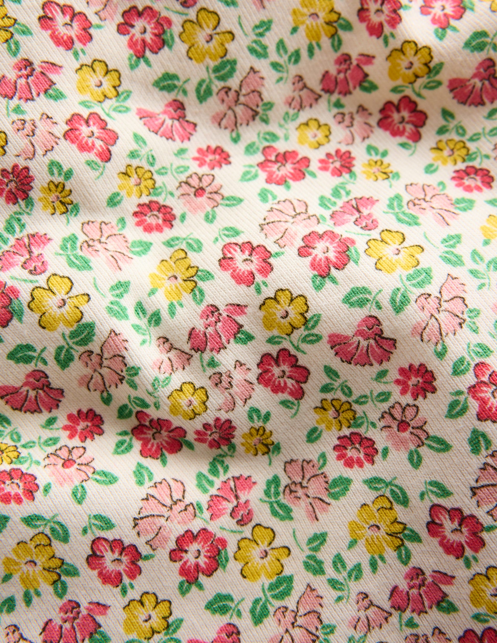 Snug Short John Pajamas-Multi Summer Flowerbed-6