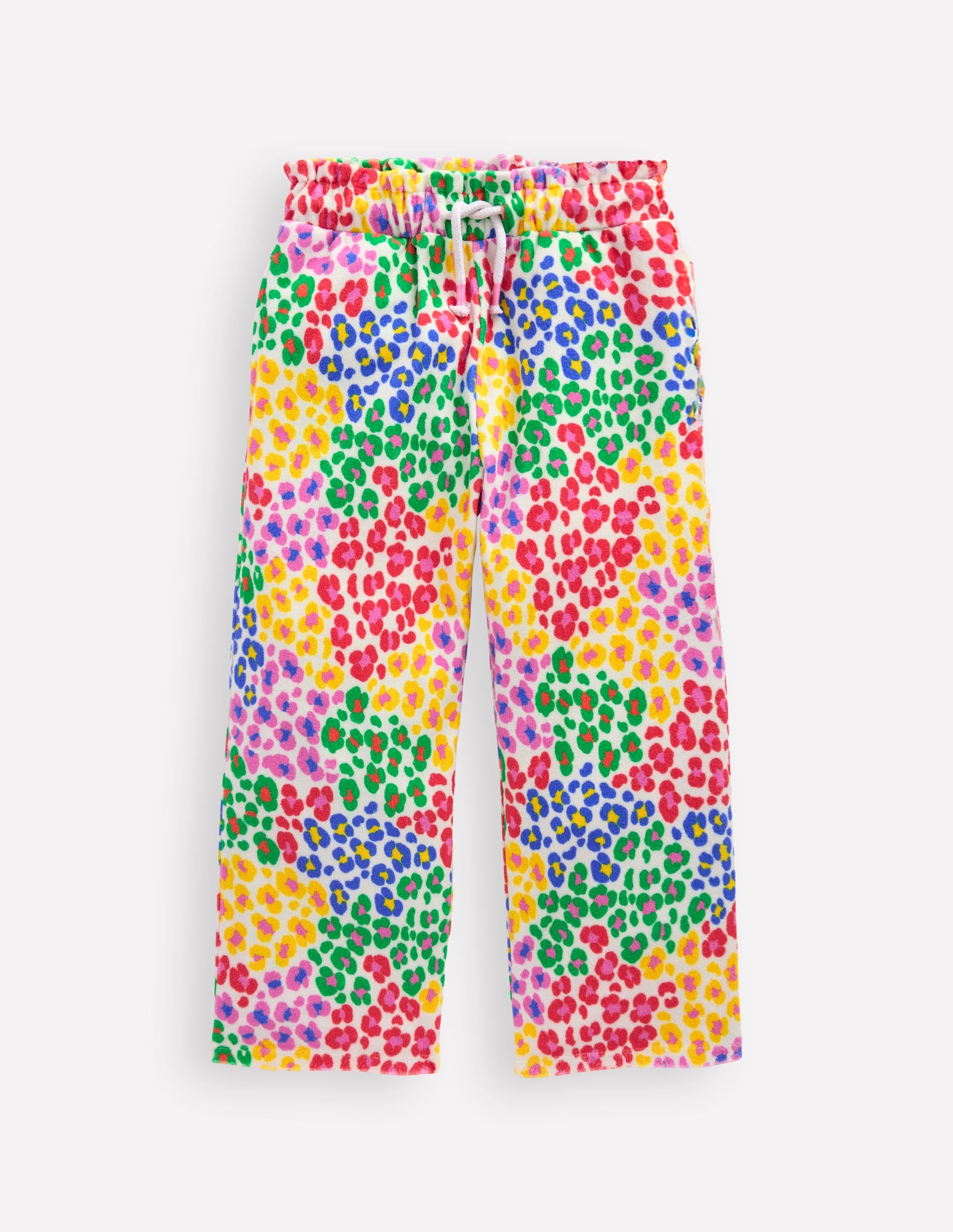 Towelling Pants-Multi Rainbow Leopard - Image 1