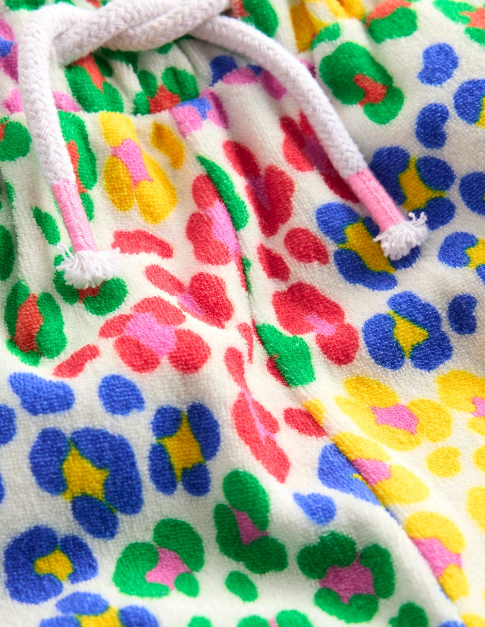Towelling Pants-Multi Rainbow Leopard-3