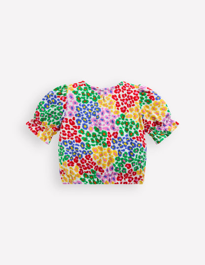 Towelling Top-Multi Rainbow Leopard-2