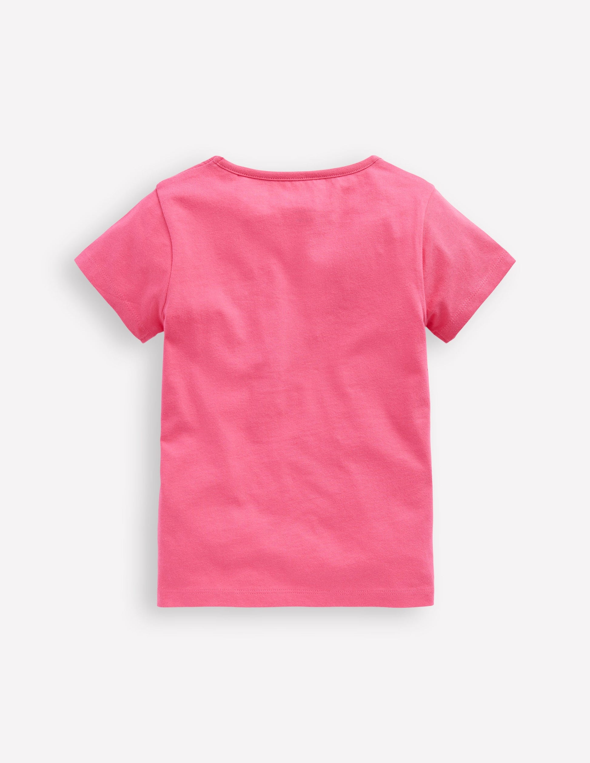 Short Sleeve Appliqué T-shirt-Rose Petal Pink Cat-4