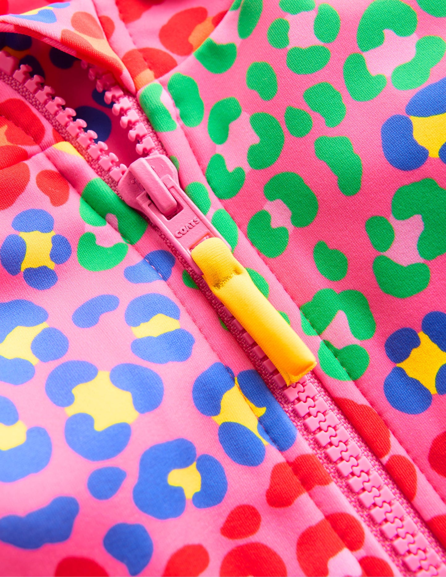 Long-Sleeved Swimsuit-Pink Rainbow Leopard