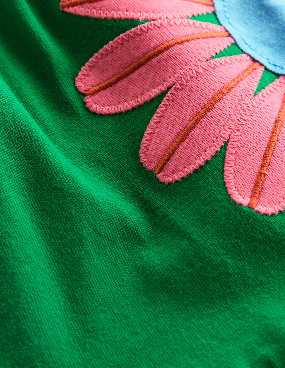 Enola Hotchpotch Jersey Dress-Rich Emerald Flowers - Image 3