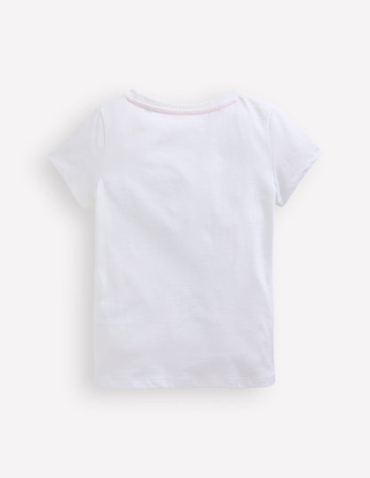 Bay Boucle T-Shirt-White Birds-5