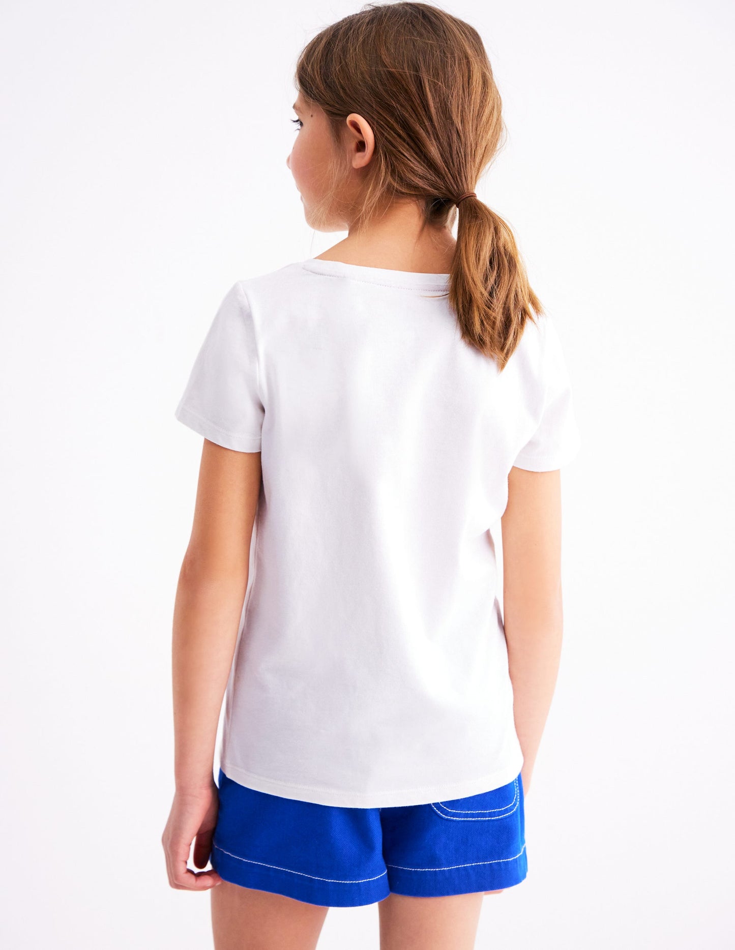 Bay Boucle T-Shirt-White Birds