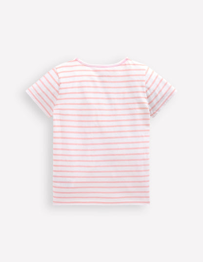 Bay Boucle T-Shirt-Stripe Bows-2